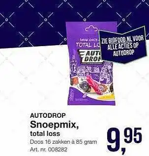 Bidfood Autodrop snoepmix aanbieding