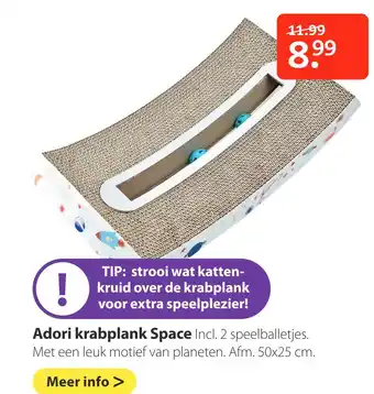 Pets Place Adori krabplank Space aanbieding