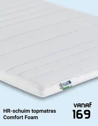 Beddenreus HR-schuim topmatras Comfort Foam aanbieding