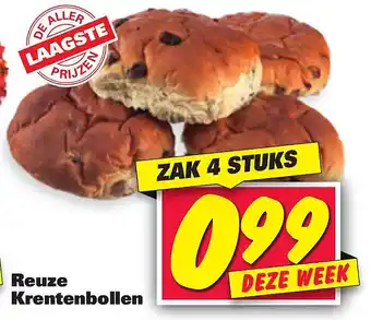 Nettorama Reuze Krentenbollen aanbieding