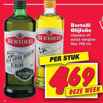 Nettorama Bertolli Olijfolie aanbieding