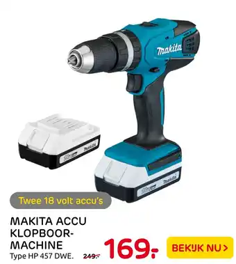 Praxis Makita Accu Klopboormachine aanbieding