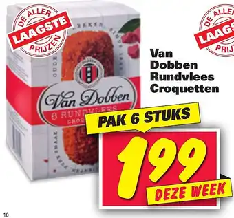 Nettorama Van Dobben Rundvlees Croquetten aanbieding