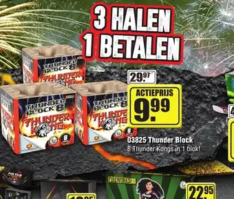 XL vuurwerk 03825 Thunder Block aanbieding