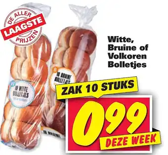 Nettorama Witte, Bruine of Volkoren Bolletjes aanbieding