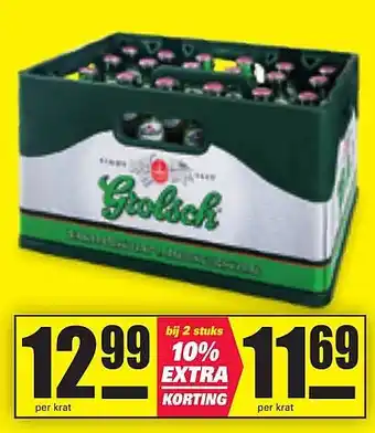 Nettorama Grolsch krat aanbieding