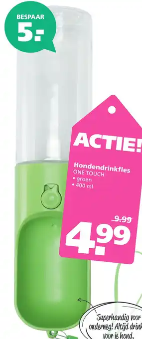 Ranzijn Hondendrinkfles ONE TOUCH aanbieding