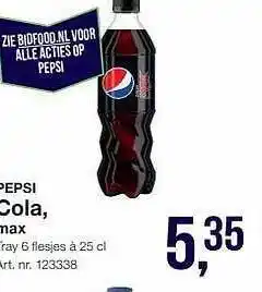 Bidfood Pepsi cola aanbieding