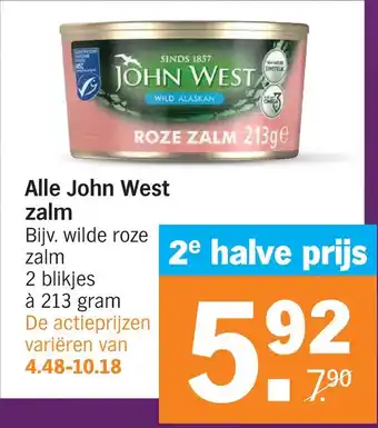 Albert Heijn Alle john west zalm aanbieding