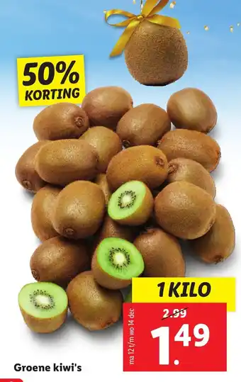 Lidl Groene kiwi's aanbieding