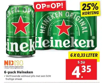 Lidl 6-pack Heineken aanbieding