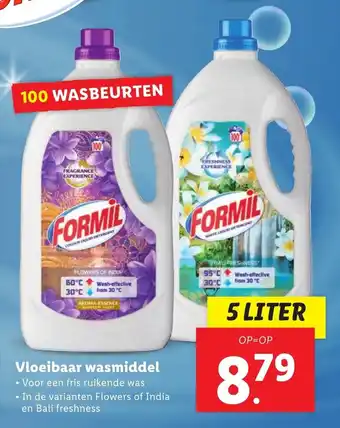 Lidl Vloeibaar wasmiddel 5 liter aanbieding