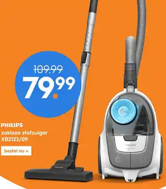 Blokker Philips Zakloze stofzuiger | XB2122/09 aanbieding