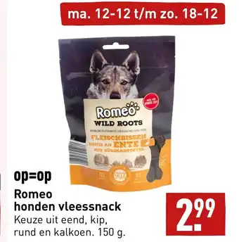 ALDI Romeo honden vleessnack aanbieding