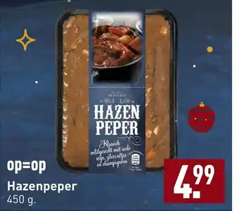 ALDI Hazenpeper 450g aanbieding