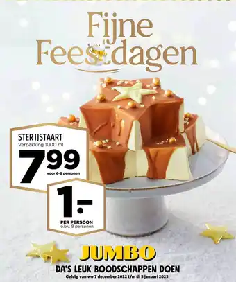 Jumbo Ster ijstaart aanbieding