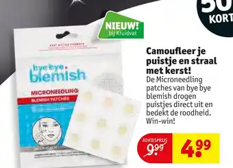 Kruidvat De microneedling patches van bye bye blemish aanbieding