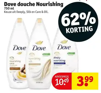 Kruidvat Dove douche nourishing aanbieding