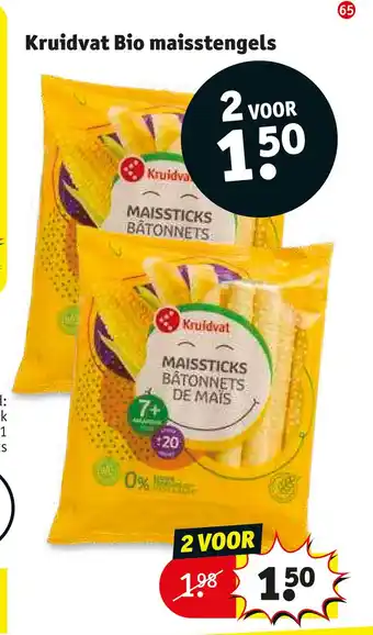 Kruidvat Kruidvat bio maisstengels aanbieding