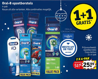 Kruidvat Oral-b opzetborstels aanbieding