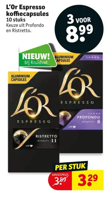 Kruidvat L'or espresso koffiecapsules aanbieding