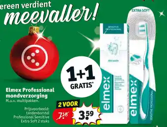 Kruidvat Elmex professional mondverzorging aanbieding