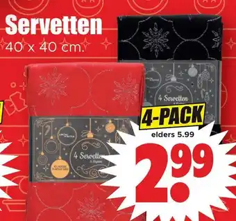 Dirk Servetten aanbieding