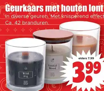 Dirk Geurkaars met houten lont aanbieding