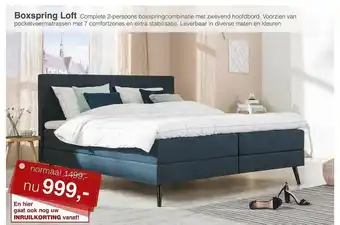 Woonsquare Boxspring Loft aanbieding