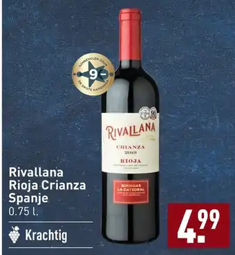 ALDI Rivallana rioja crianza spanje aanbieding