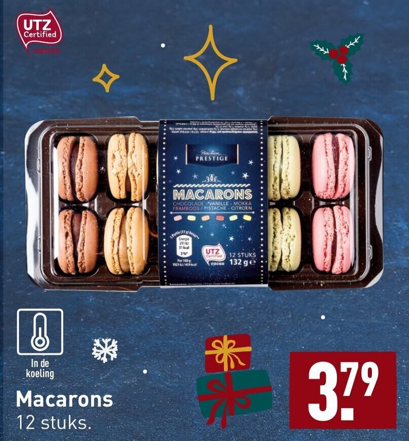 Macarons 12 stuks aanbieding bij ALDI