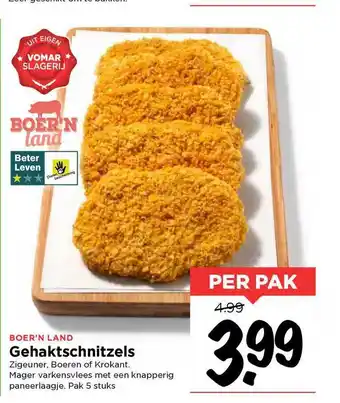 Vomar Voordeelmarkt Gehaktschnitzels Zigeuner, Boeren Of Krokant aanbieding