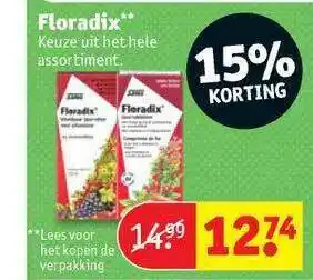 Kruidvat Floradix 15% Korting aanbieding