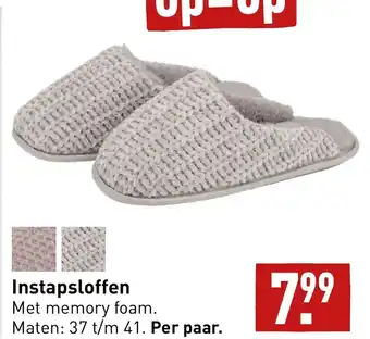 ALDI Instapsloffen aanbieding