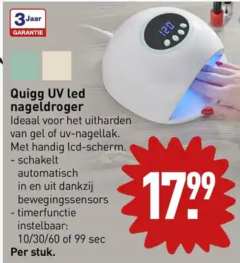 ALDI Quigg UV led nageldroger aanbieding