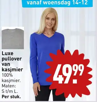 ALDI Luxe pullover van kasjmier aanbieding