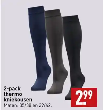 ALDI 2-pack thermo kniekousen aanbieding