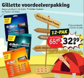 Kruidvat Gillette Voordeelverpakking aanbieding