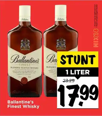 Vomar Voordeelmarkt Ballantine's Finest Whisky 1 Liter aanbieding