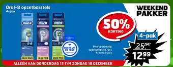 Trekpleister Oral-B opzetborstels 4-pak aanbieding