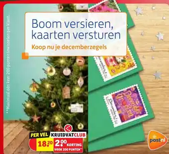 Kruidvat Boom versieren, kaarten versturen aanbieding