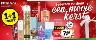 Kruidvat L'Oreal Paris 1+1 gratis aanbieding