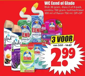 Dirk WC Eend Of Glade Blok, Discs, Continu, Luchtverfrisser Of Flacon 38 Gram aanbieding