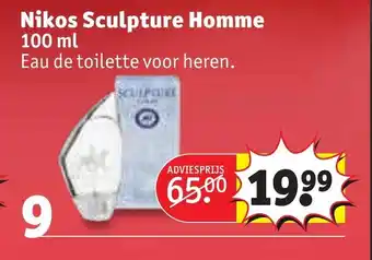 Kruidvat Nikos Sculpture Homme 100 ml aanbieding