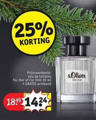 Kruidvat For Her of For Him 30 ml aanbieding