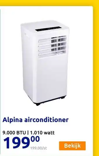 Action Alpina Airconditioner 9.000 BTU aanbieding