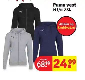 Kruidvat Puma vest M t/m XXL aanbieding