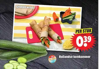 Dirk Groente Wraps Of Hollandse Komkommer aanbieding