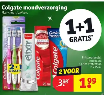 Kruidvat Colgate mondverzorging 1+1 gratis aanbieding