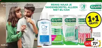 Kruidvat Keuze uit hele assortiment GUM en 07 Active 1+1 gratis aanbieding